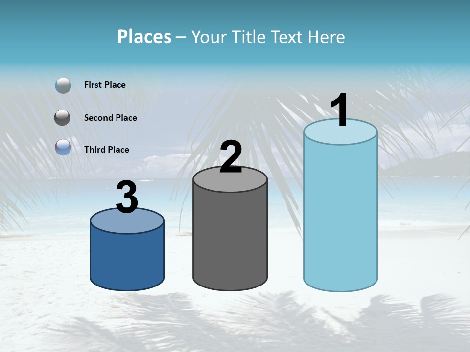 Silhouette Sky Tropics PowerPoint Template