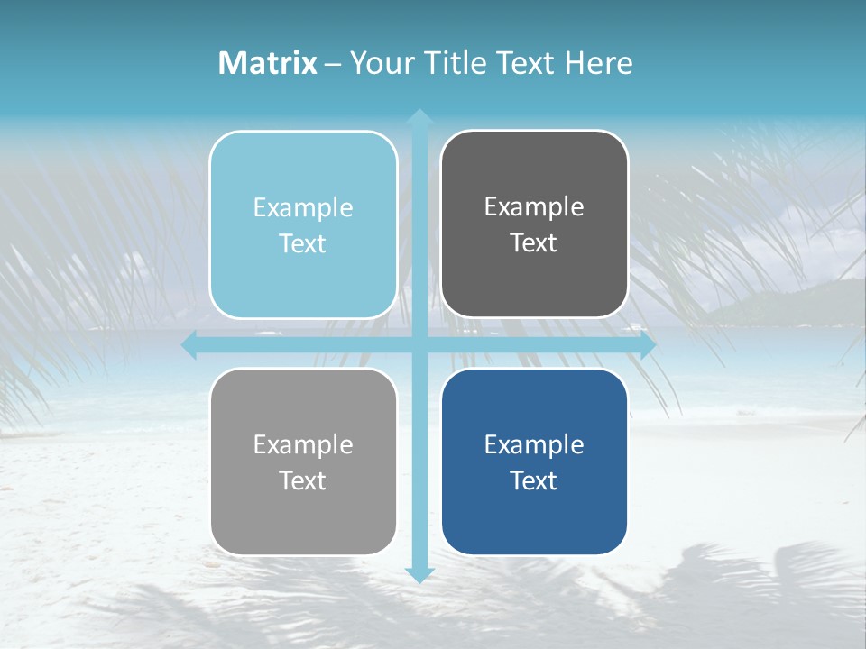 Silhouette Sky Tropics PowerPoint Template