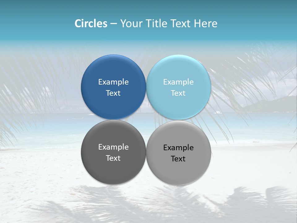 Silhouette Sky Tropics PowerPoint Template