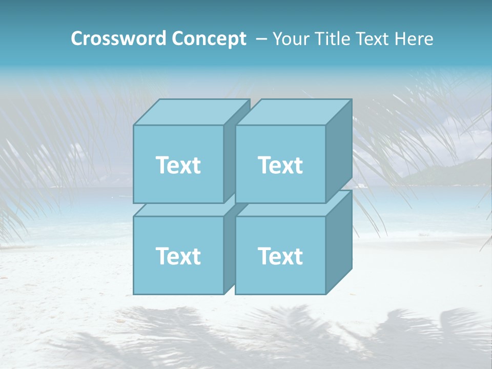 Silhouette Sky Tropics PowerPoint Template