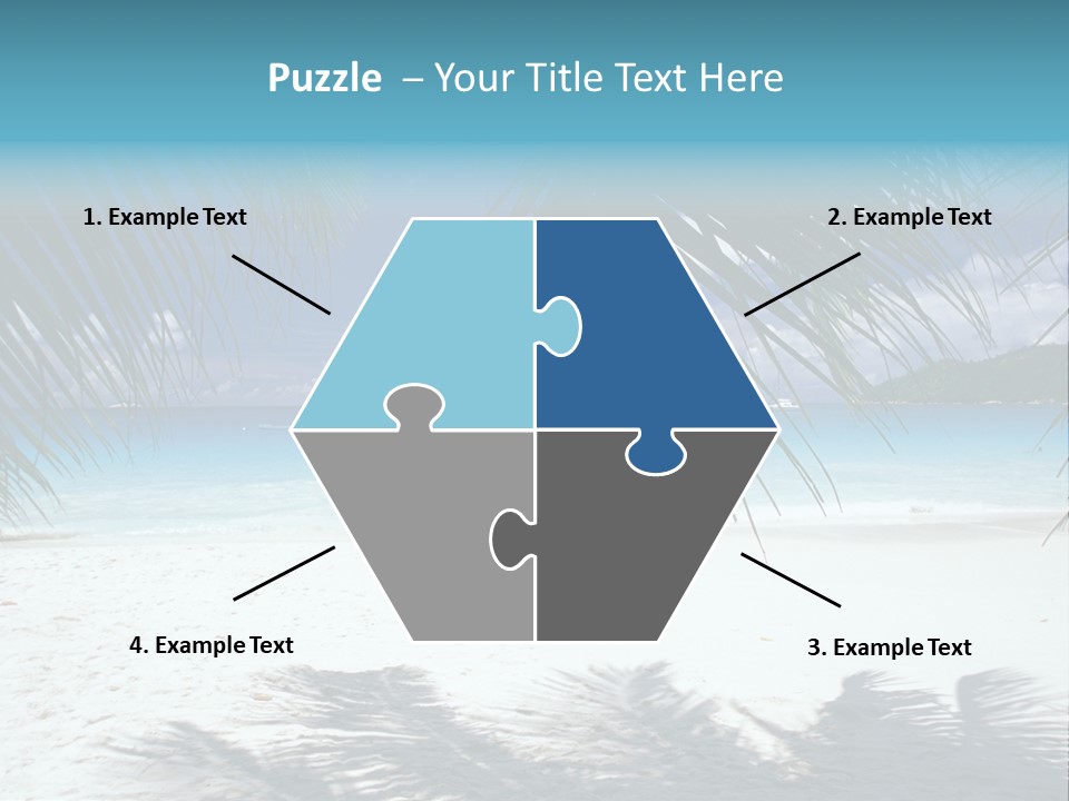 Silhouette Sky Tropics PowerPoint Template