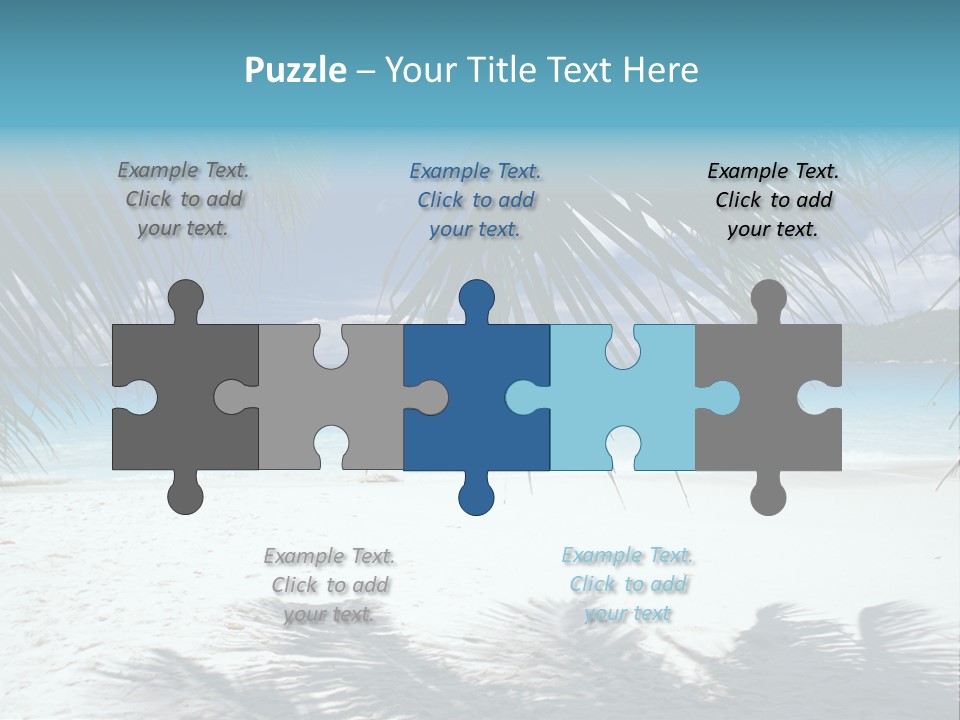 Silhouette Sky Tropics PowerPoint Template