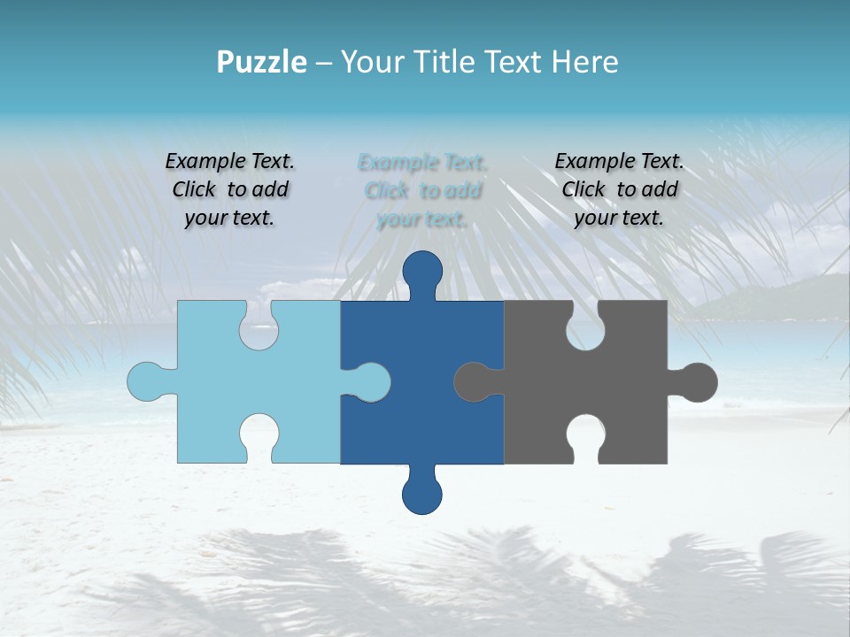 Silhouette Sky Tropics PowerPoint Template