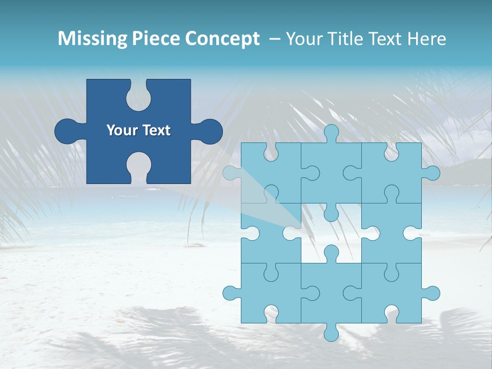 Silhouette Sky Tropics PowerPoint Template