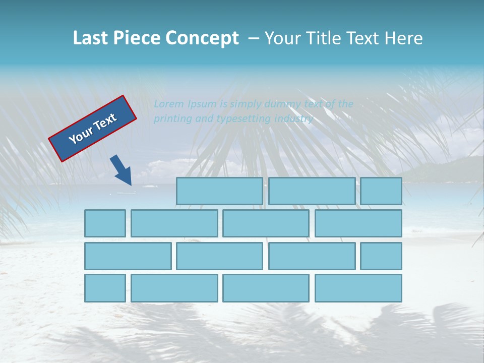 Silhouette Sky Tropics PowerPoint Template