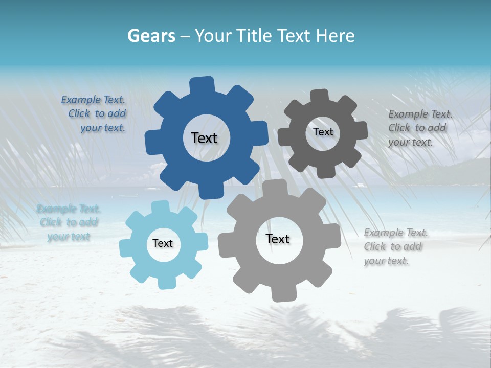 Silhouette Sky Tropics PowerPoint Template