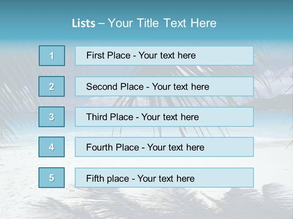 Silhouette Sky Tropics PowerPoint Template