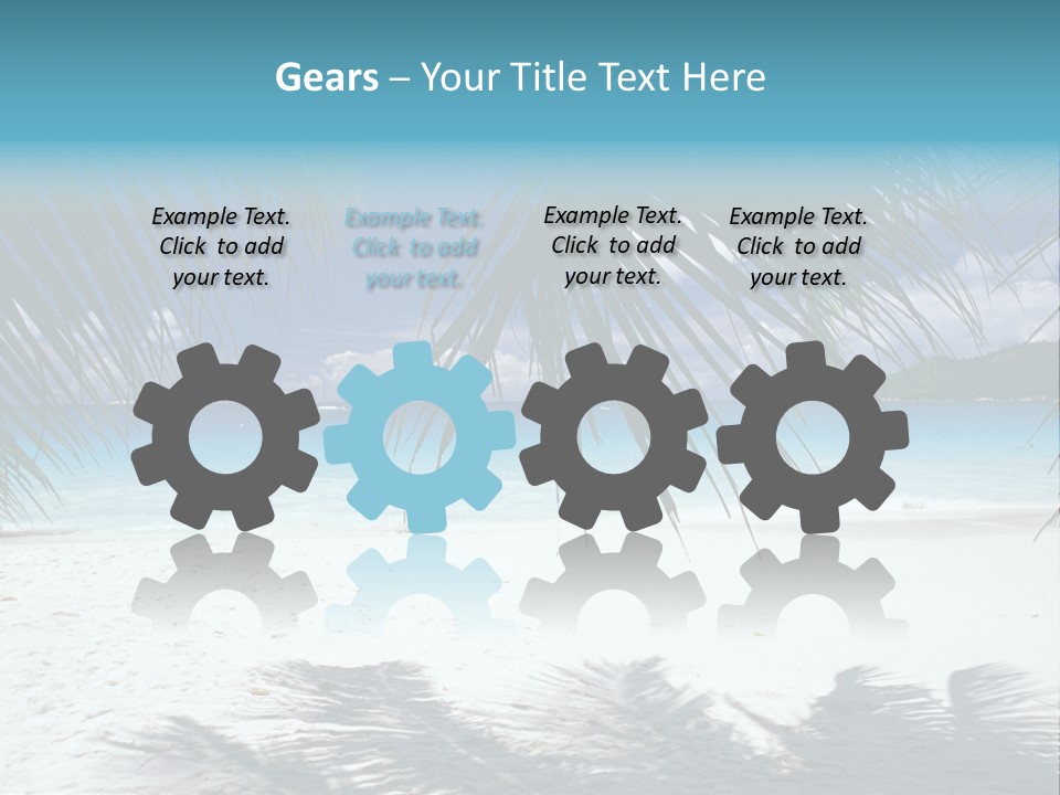 Silhouette Sky Tropics PowerPoint Template