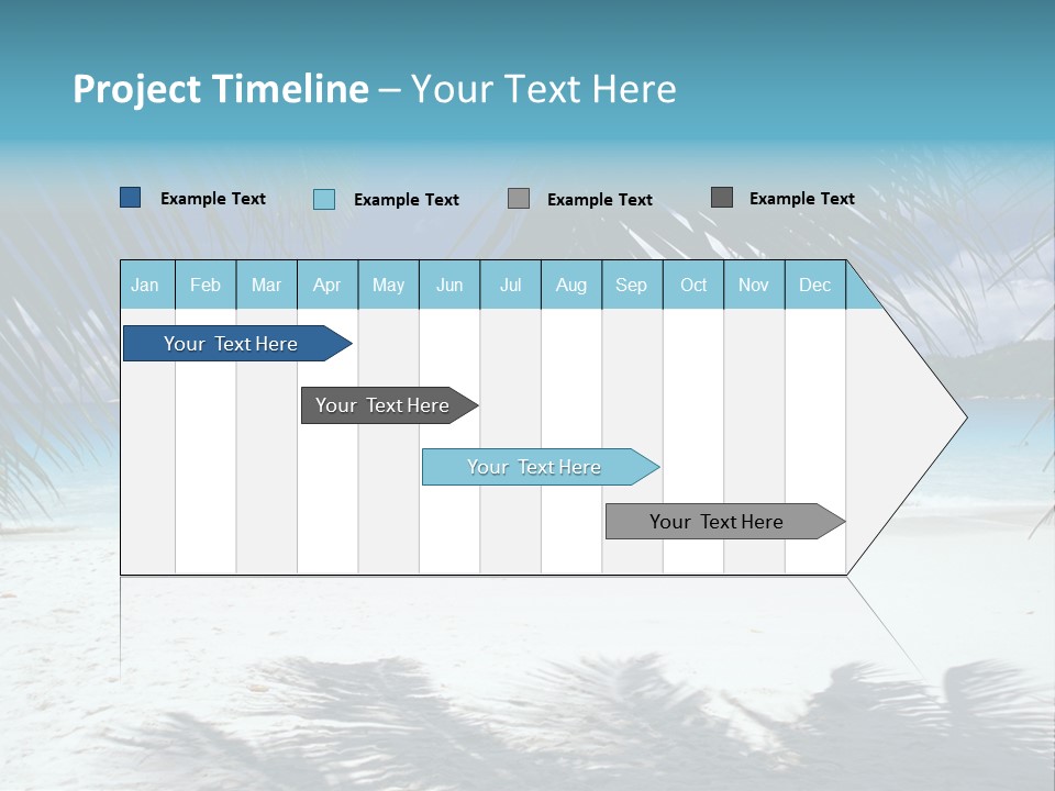 Silhouette Sky Tropics PowerPoint Template