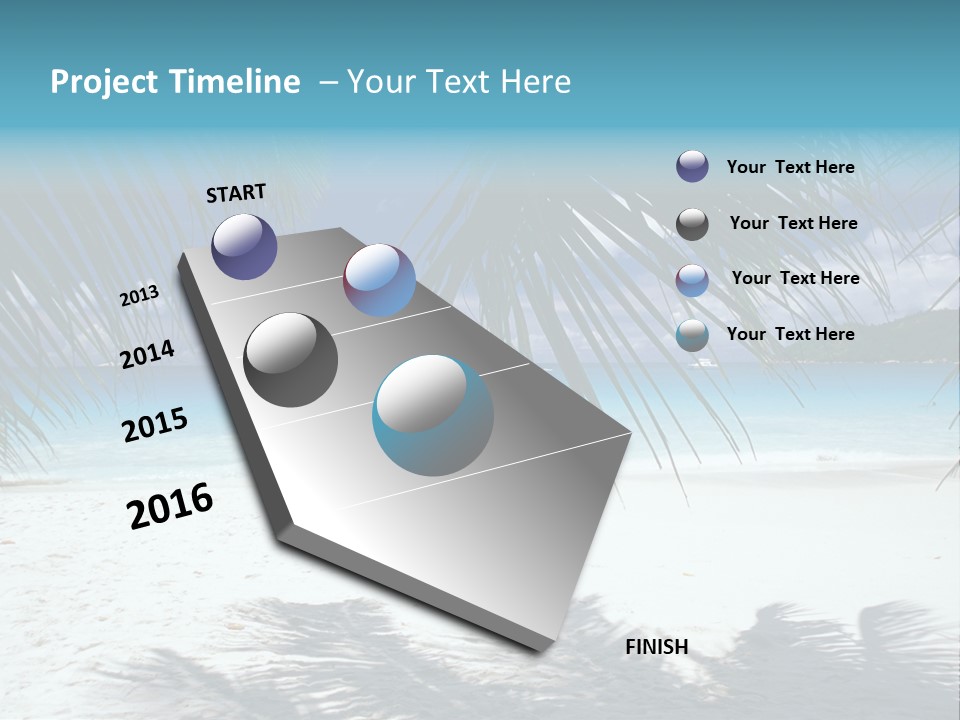 Silhouette Sky Tropics PowerPoint Template