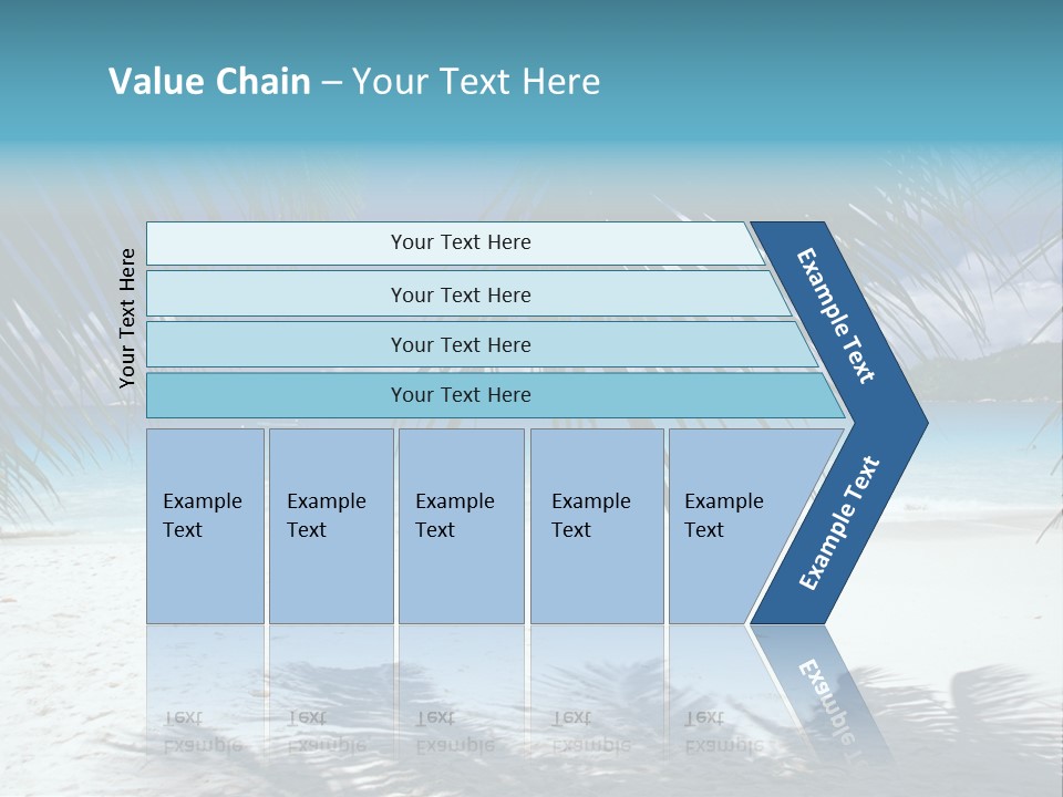 Silhouette Sky Tropics PowerPoint Template