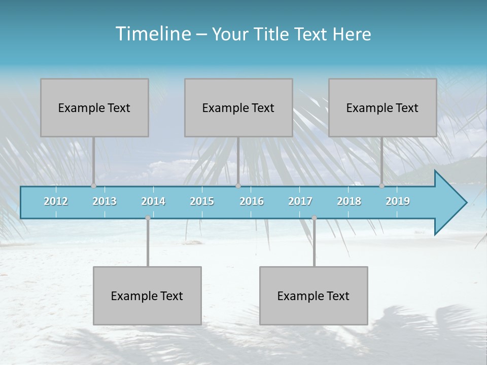 Silhouette Sky Tropics PowerPoint Template