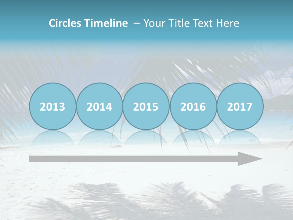 Silhouette Sky Tropics PowerPoint Template