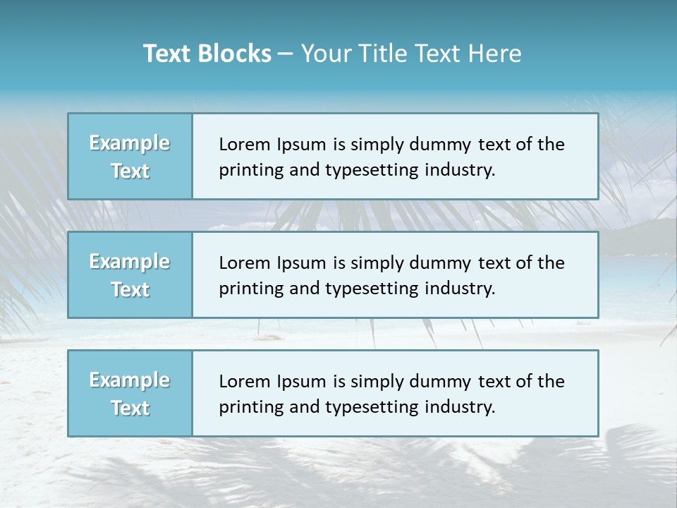 Silhouette Sky Tropics PowerPoint Template