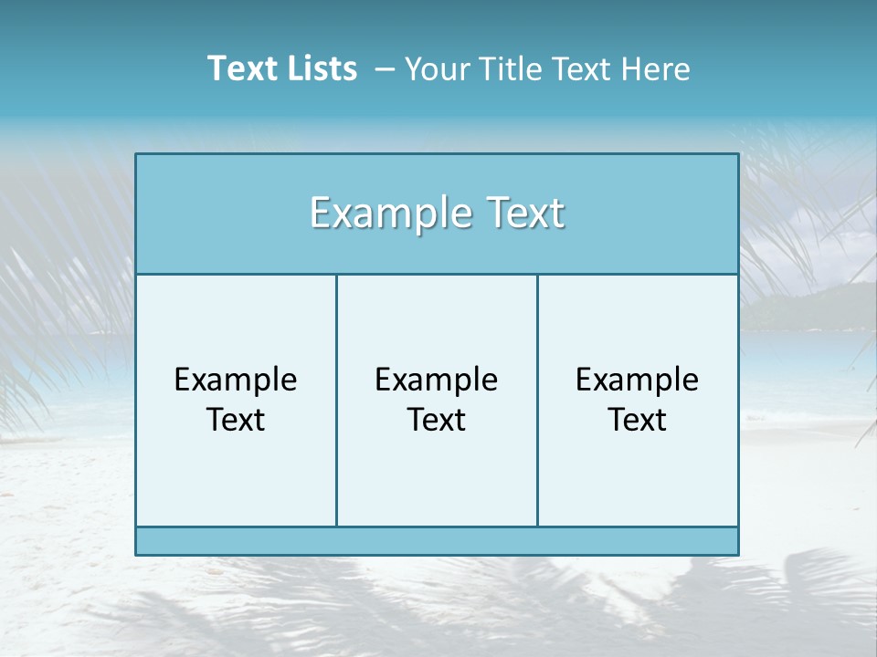 Silhouette Sky Tropics PowerPoint Template