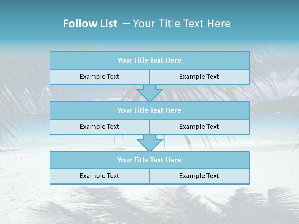 Silhouette Sky Tropics PowerPoint Template