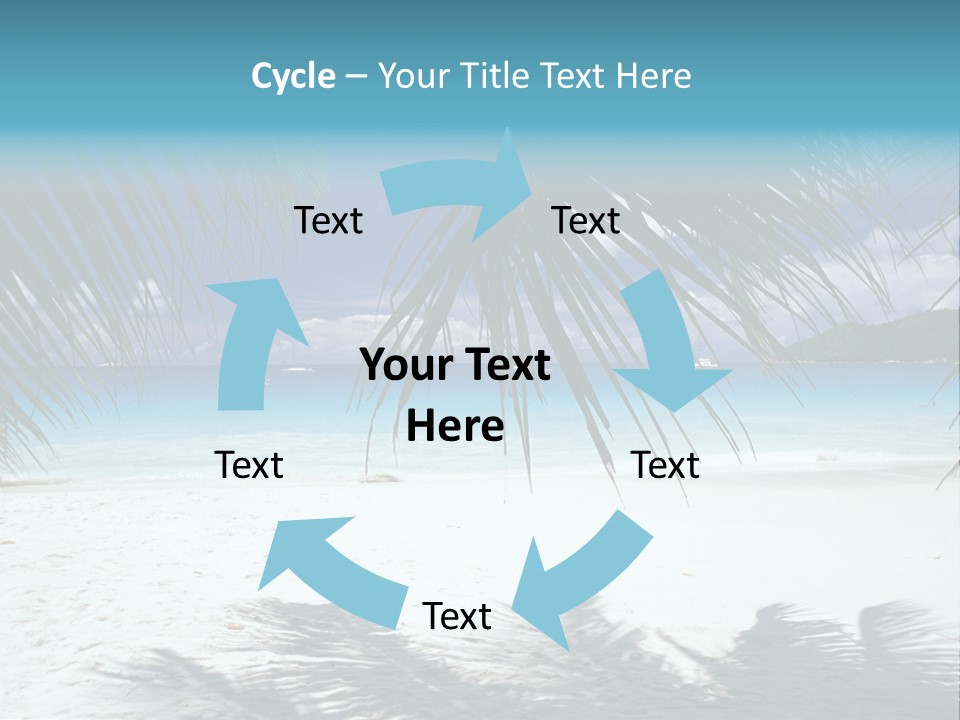 Silhouette Sky Tropics PowerPoint Template