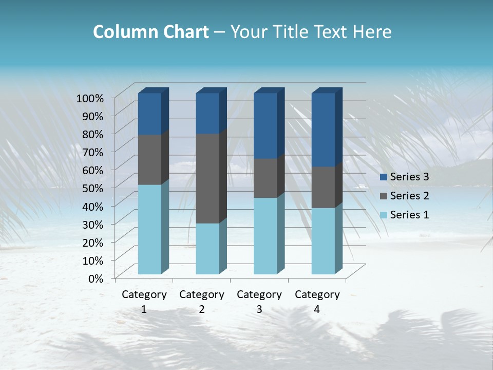 Silhouette Sky Tropics PowerPoint Template