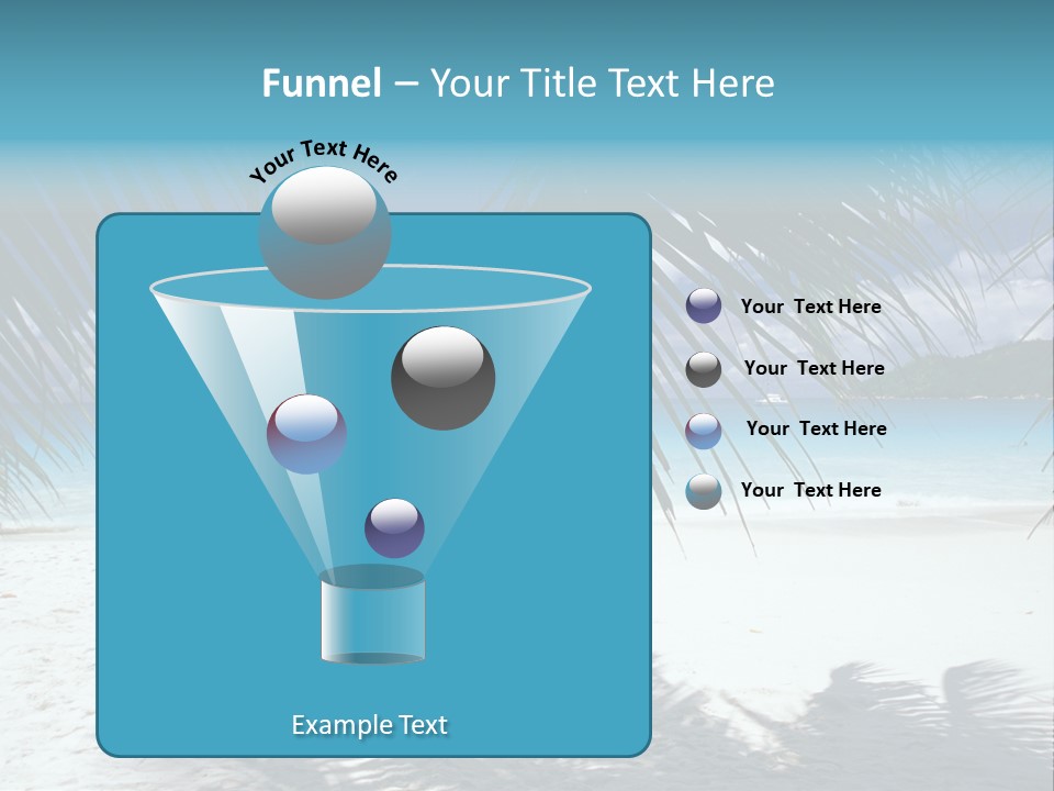 Silhouette Sky Tropics PowerPoint Template