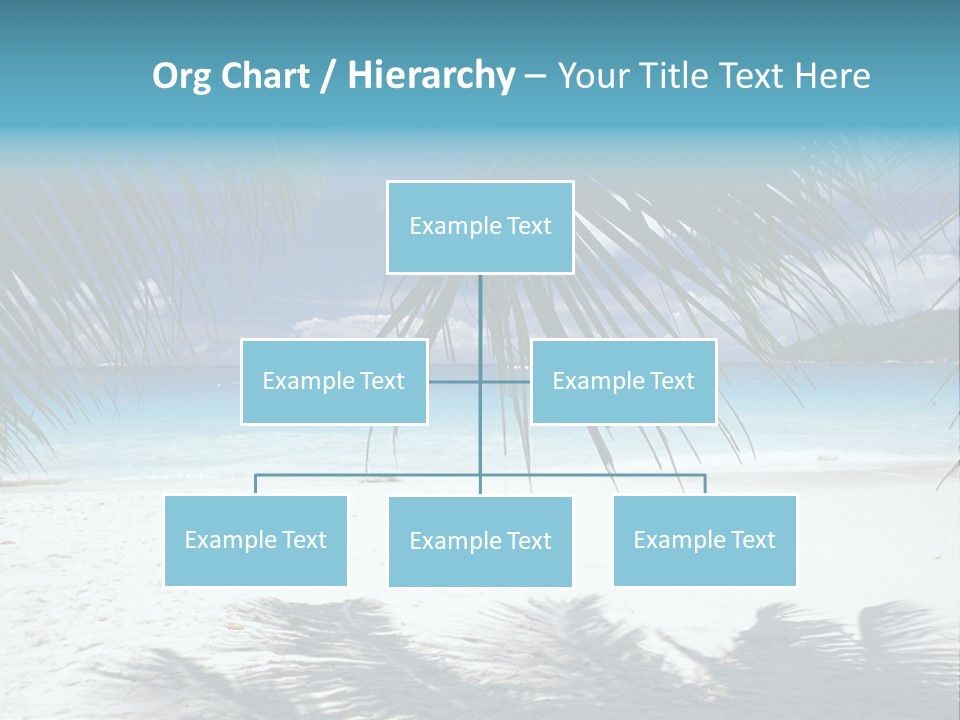Silhouette Sky Tropics PowerPoint Template