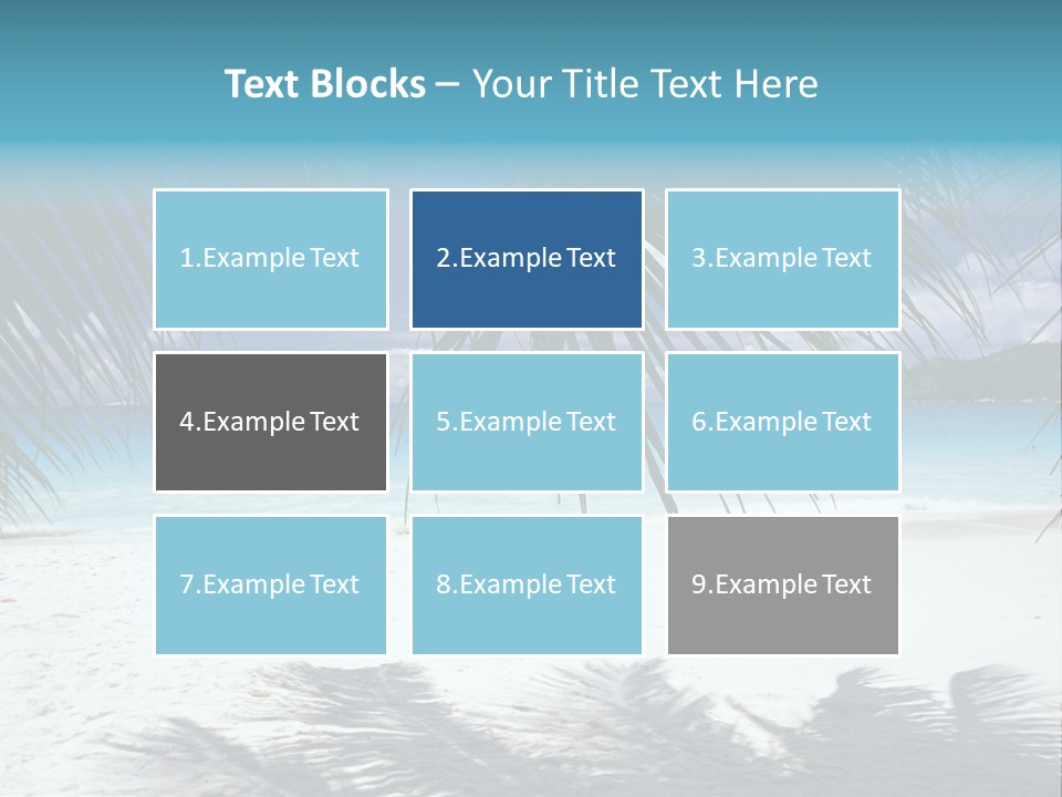 Silhouette Sky Tropics PowerPoint Template