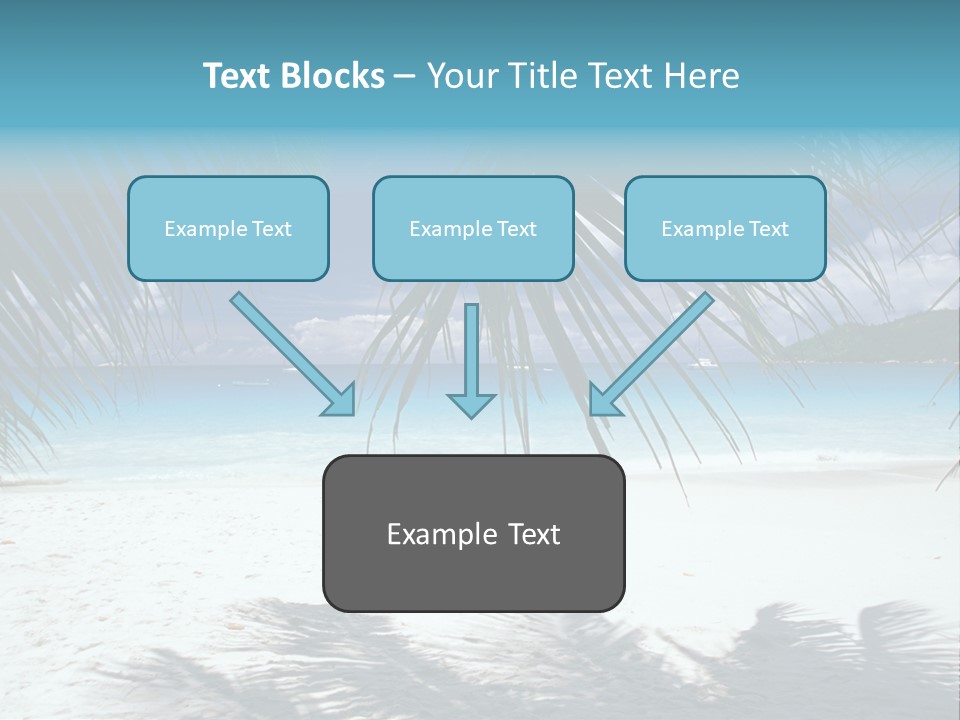 Silhouette Sky Tropics PowerPoint Template