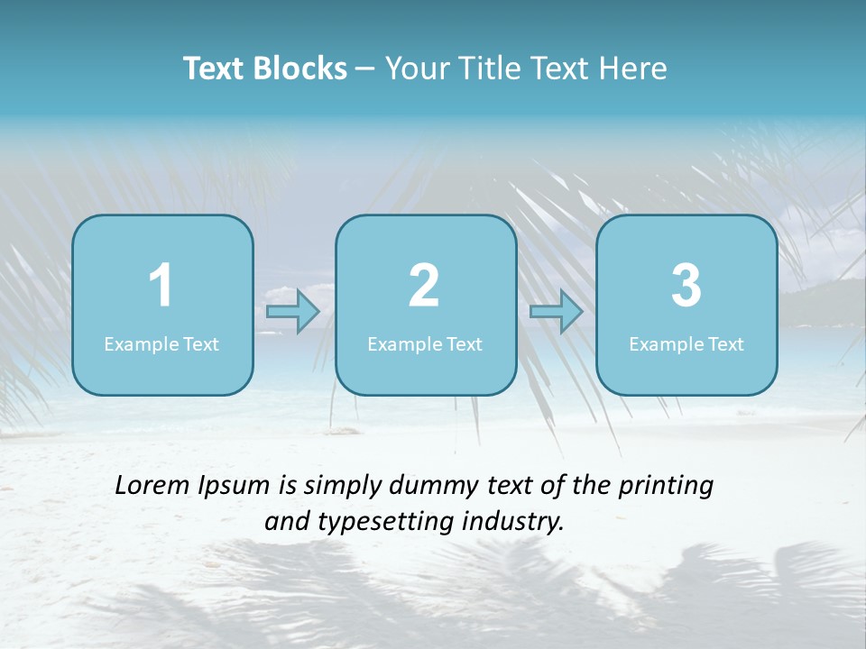 Silhouette Sky Tropics PowerPoint Template