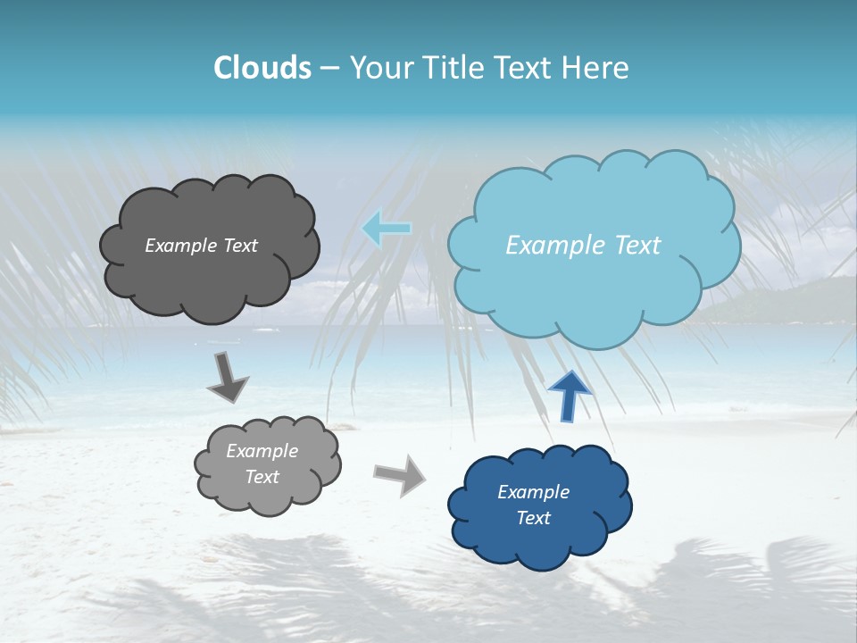 Silhouette Sky Tropics PowerPoint Template