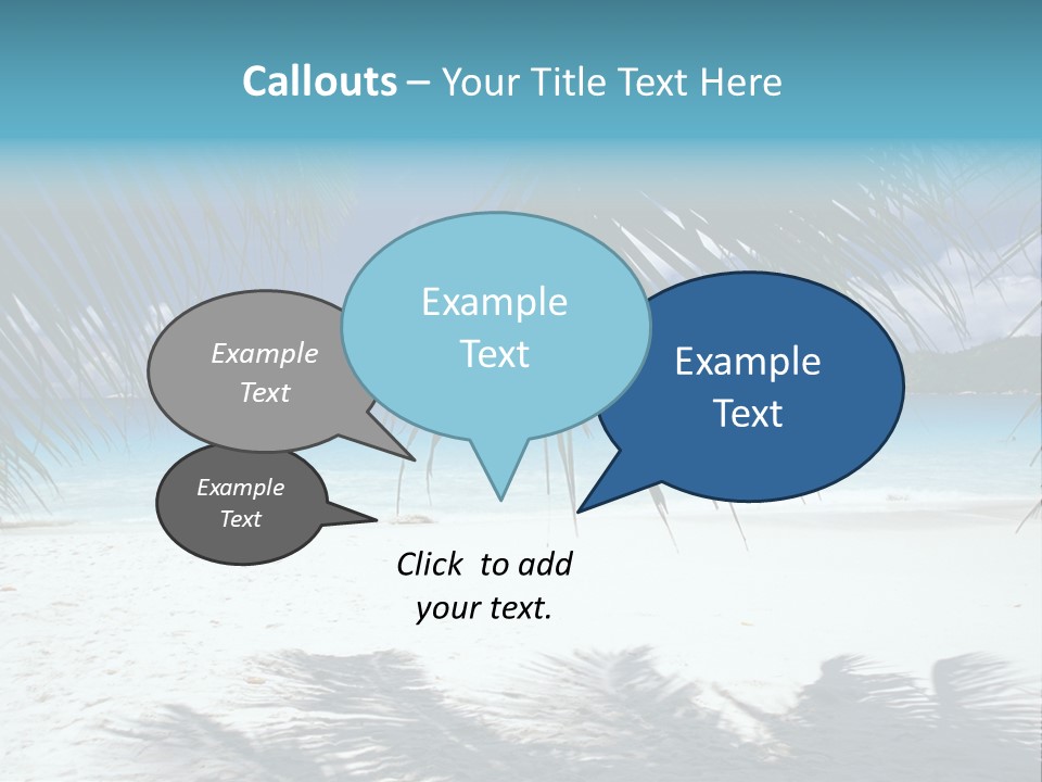 Silhouette Sky Tropics PowerPoint Template