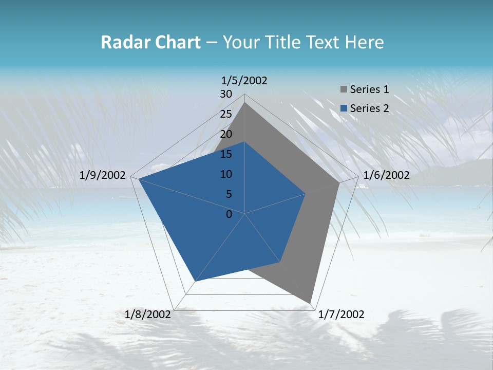 Silhouette Sky Tropics PowerPoint Template