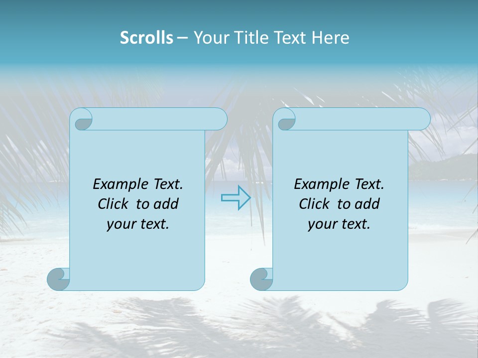 Silhouette Sky Tropics PowerPoint Template