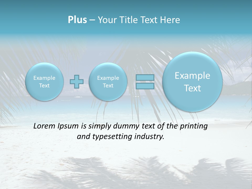 Silhouette Sky Tropics PowerPoint Template