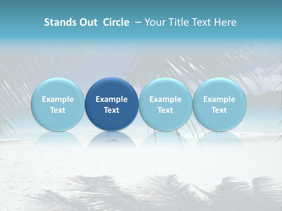 Silhouette Sky Tropics PowerPoint Template