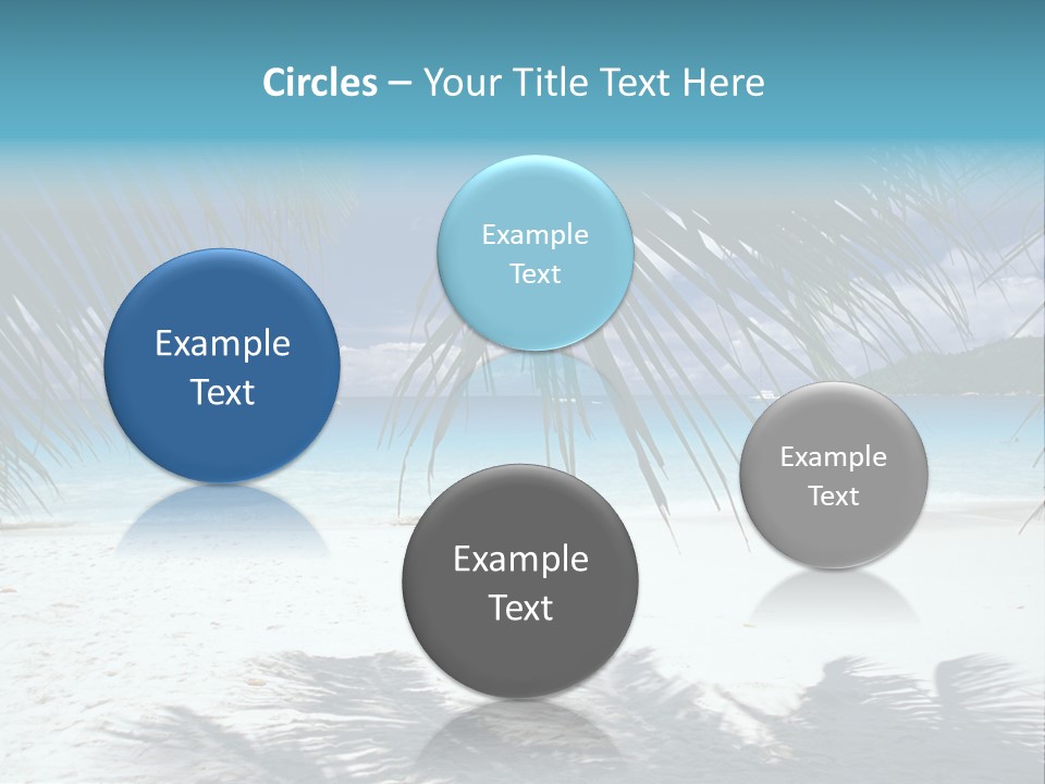 Silhouette Sky Tropics PowerPoint Template