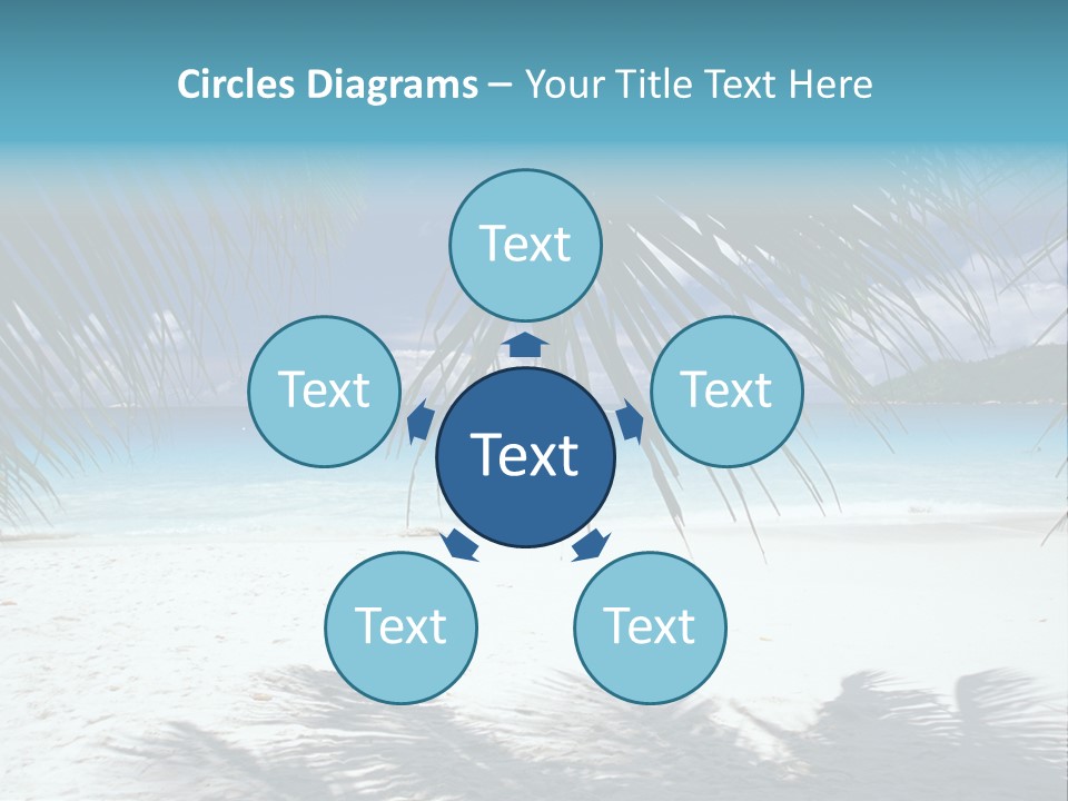 Silhouette Sky Tropics PowerPoint Template