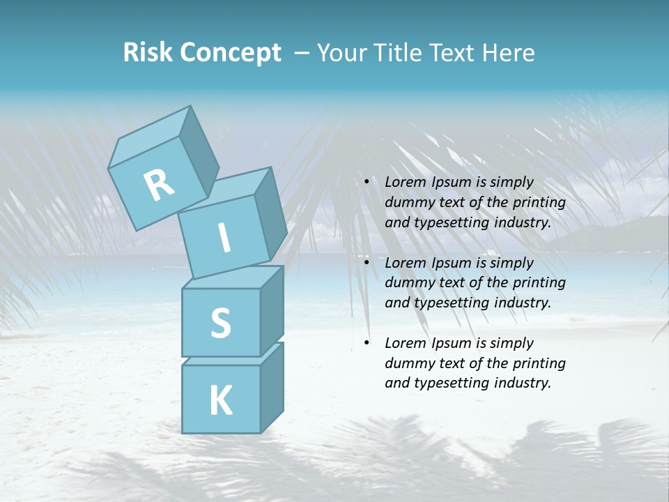 Silhouette Sky Tropics PowerPoint Template