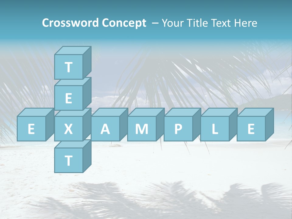 Silhouette Sky Tropics PowerPoint Template