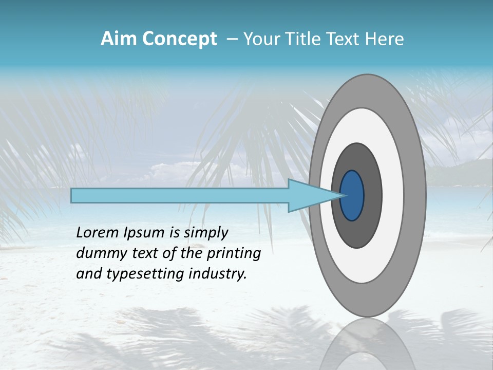 Silhouette Sky Tropics PowerPoint Template