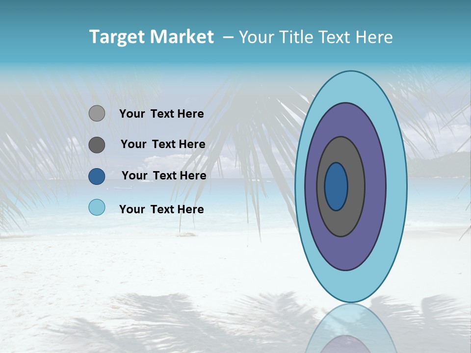 Silhouette Sky Tropics PowerPoint Template