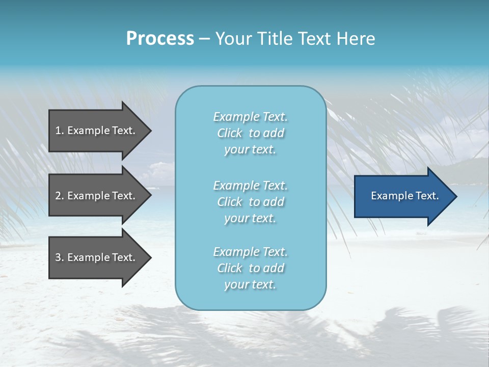 Silhouette Sky Tropics PowerPoint Template