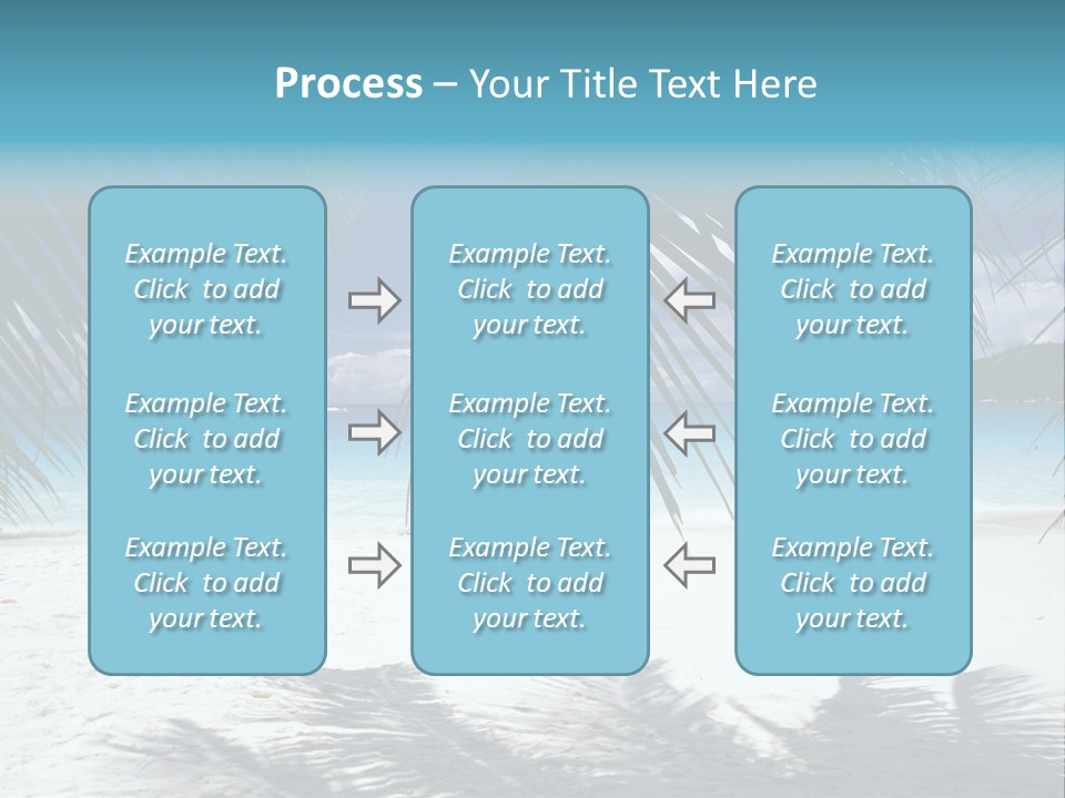 Silhouette Sky Tropics PowerPoint Template