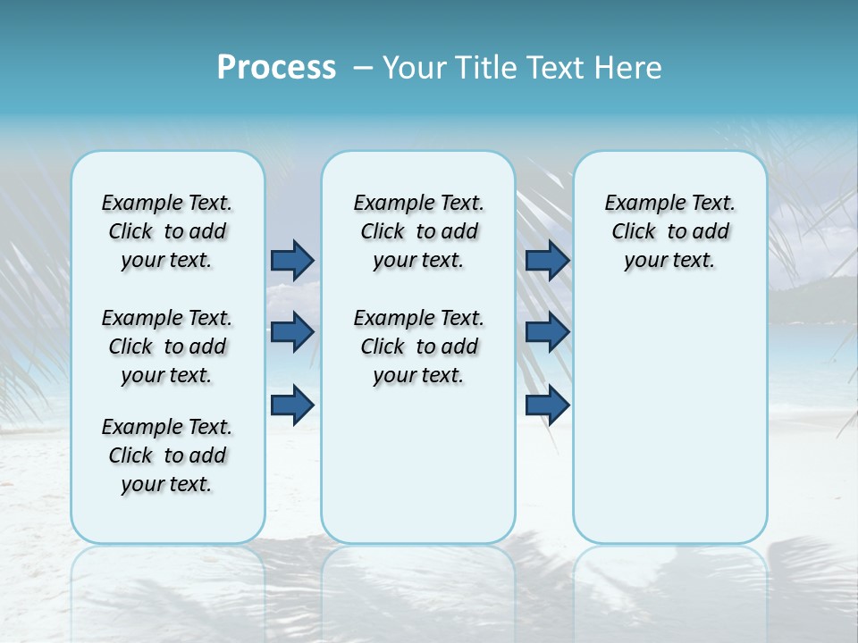Silhouette Sky Tropics PowerPoint Template