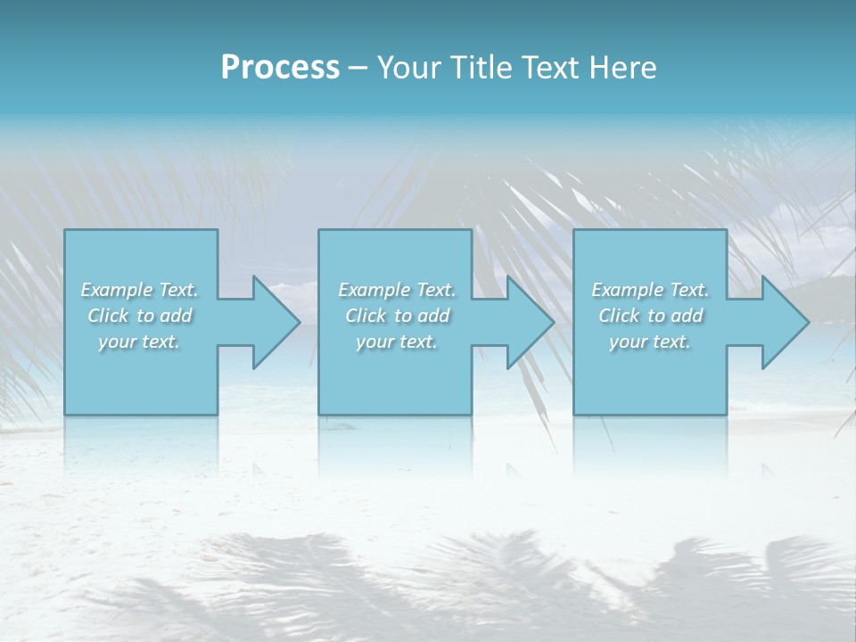 Silhouette Sky Tropics PowerPoint Template