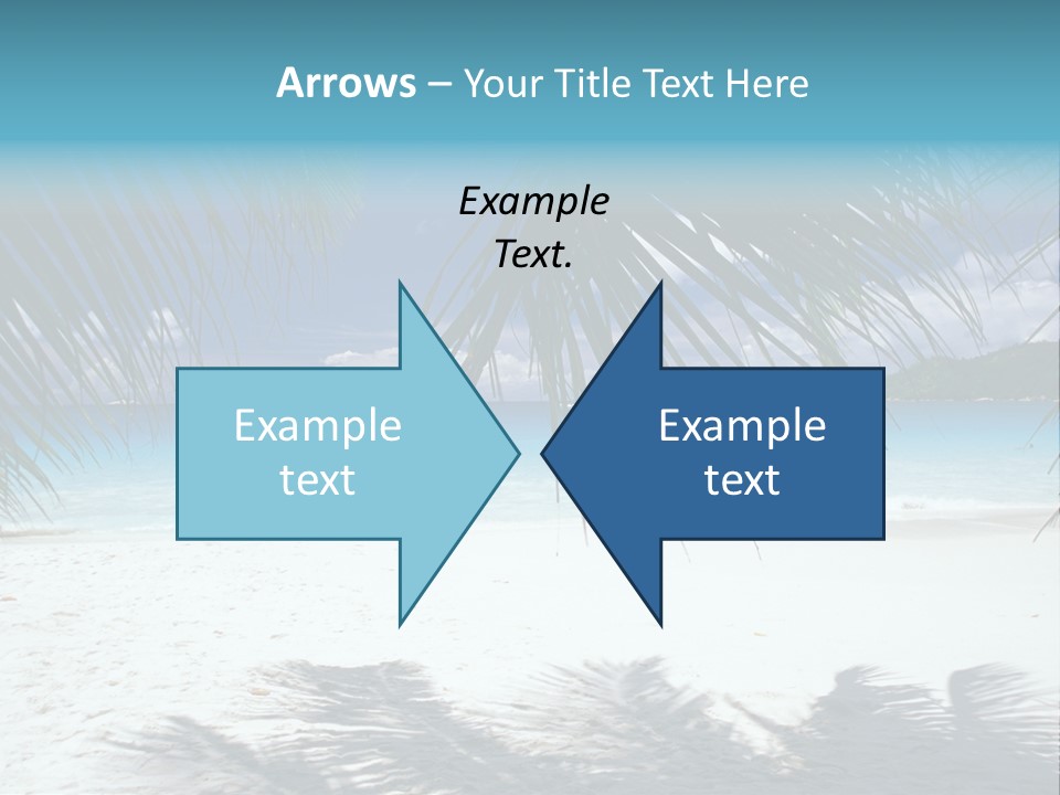 Silhouette Sky Tropics PowerPoint Template