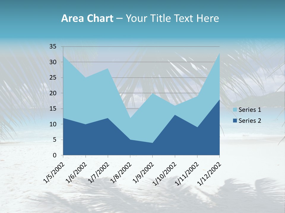 Silhouette Sky Tropics PowerPoint Template