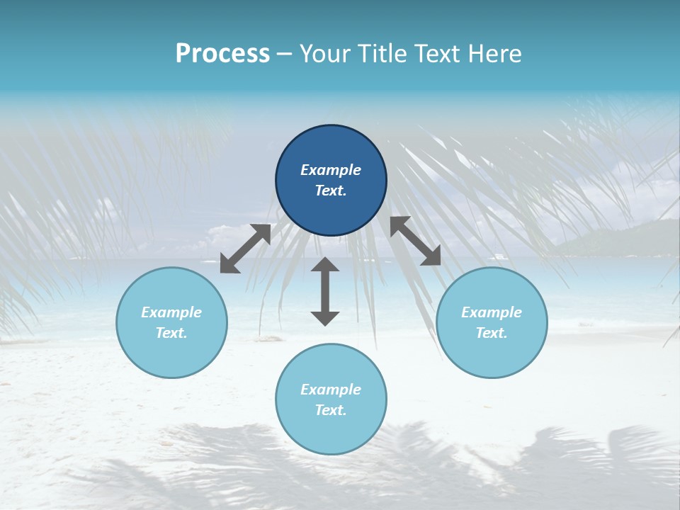Silhouette Sky Tropics PowerPoint Template