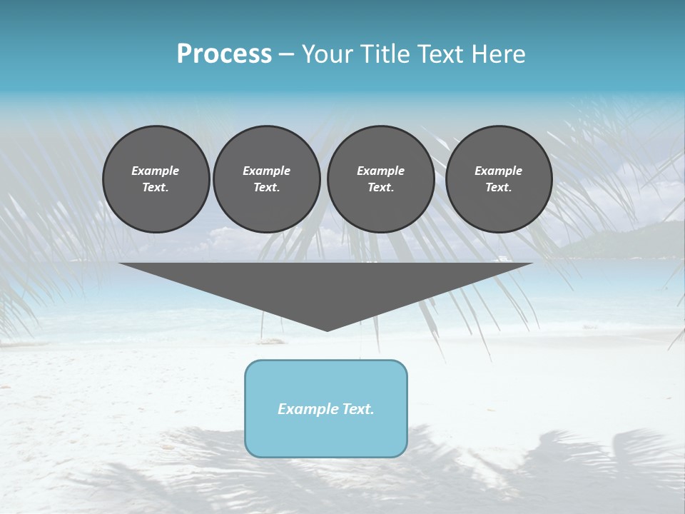 Silhouette Sky Tropics PowerPoint Template
