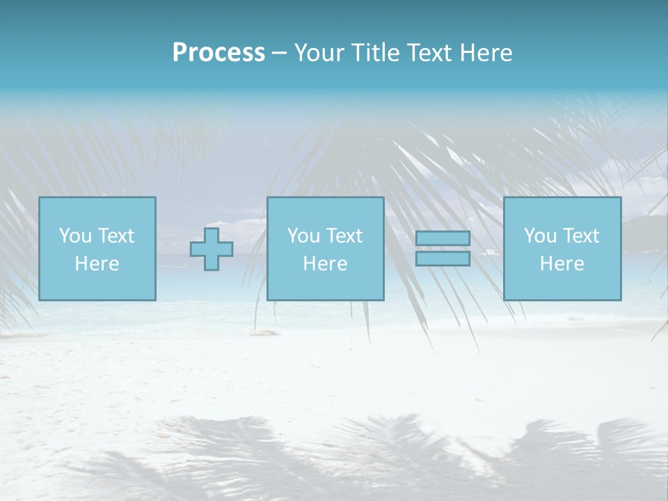 Silhouette Sky Tropics PowerPoint Template
