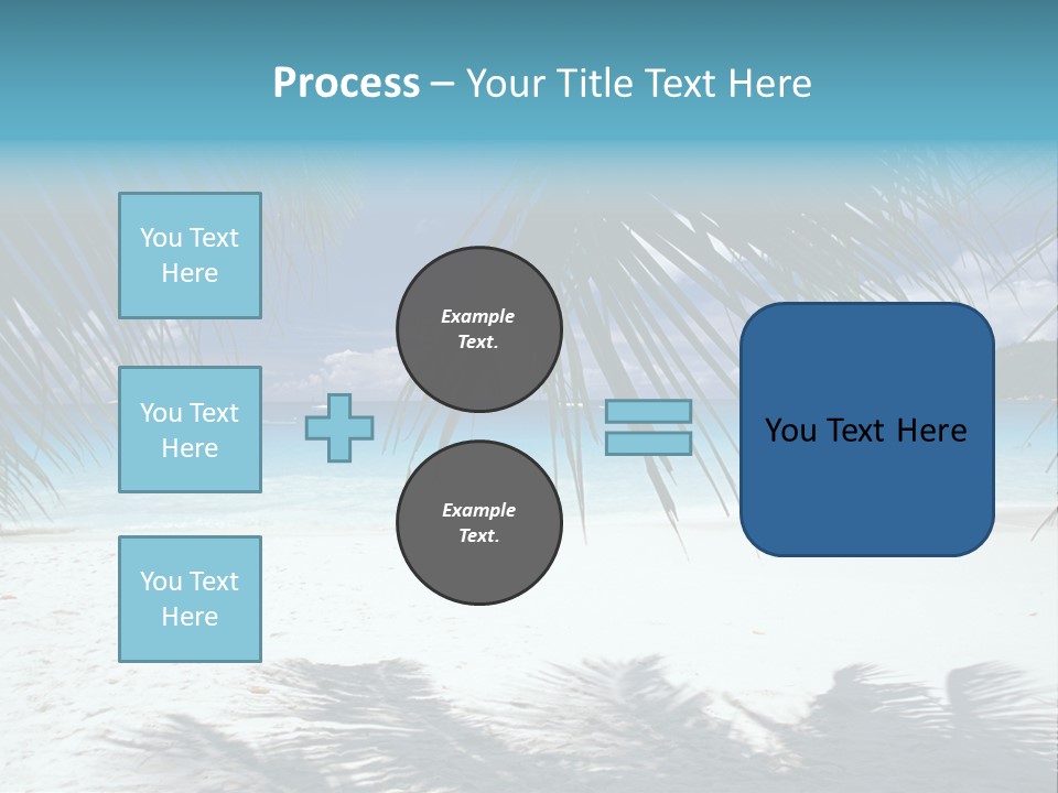 Silhouette Sky Tropics PowerPoint Template
