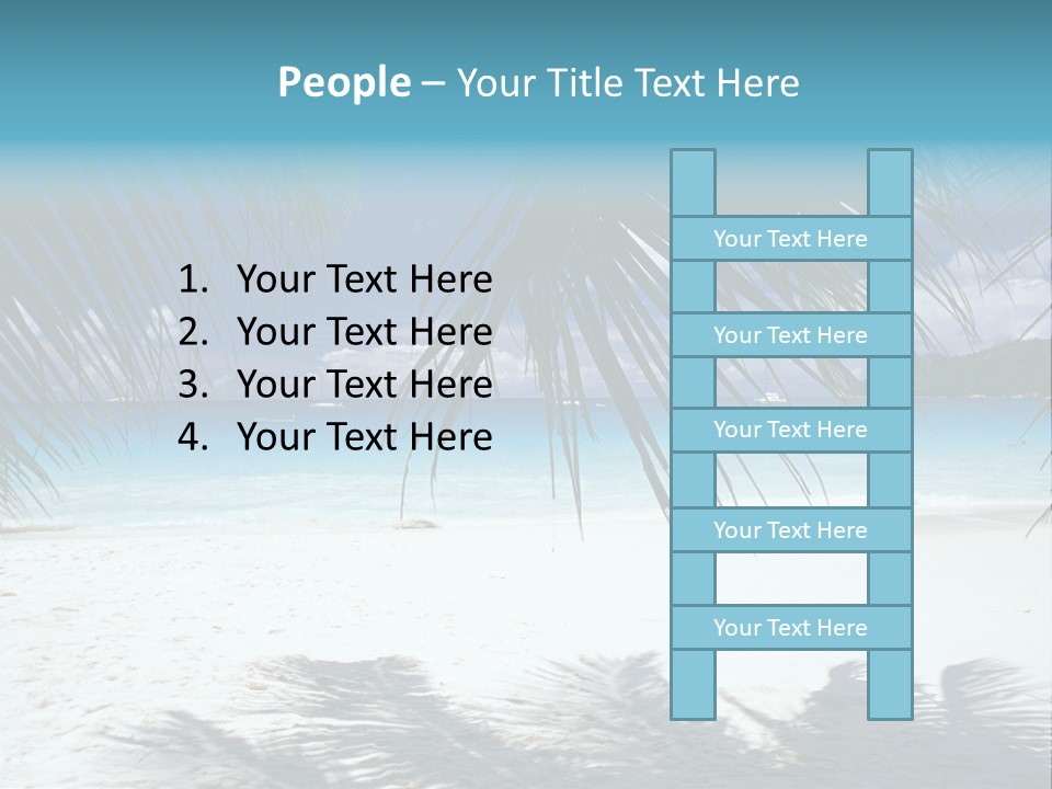 Silhouette Sky Tropics PowerPoint Template